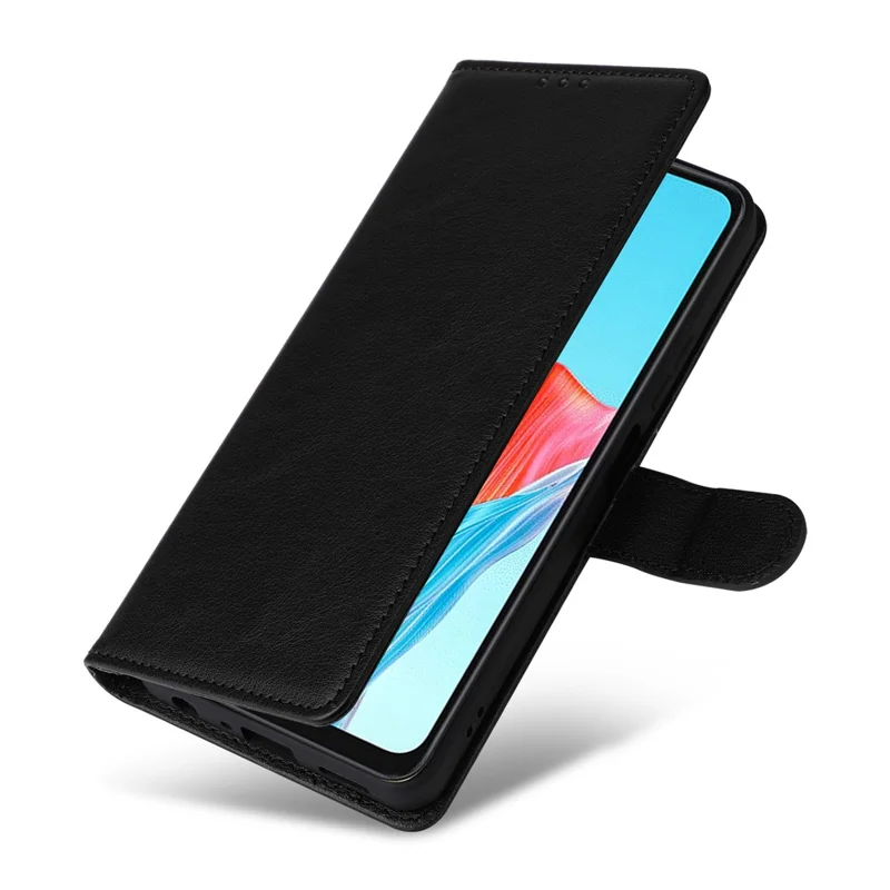 For Realme C75 4G / 14x 5G Case Wallet Stand View PU Leather Phone Cover - Black