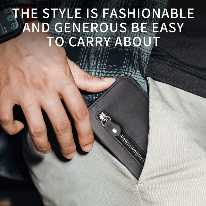 For Xiaomi Redmi Note 14 4G (164.84mm) Case Zipper Wallet Calf Texture PU Leather Phone Cover - Black