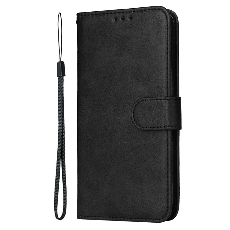 Capa Carteira para vivo Y29s 5G / Y04 4G em Couro PU Estilo Flip - Preto