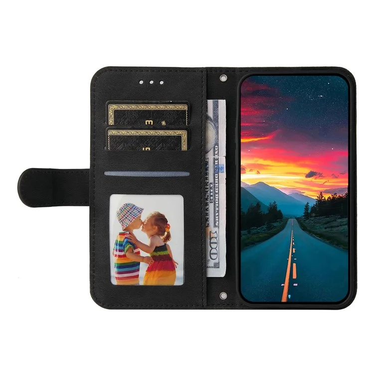 Чехол-книжка для Oppo A5 Pro 5G с рисунком дерева, кожаный, с сенсорным управлением и отделением для карт - Черный