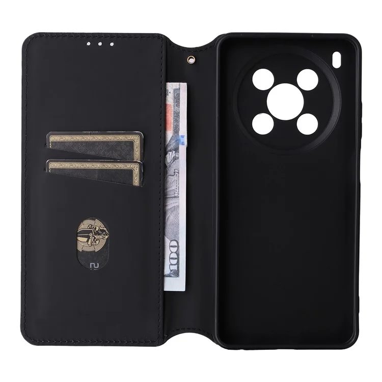 For ZTE Blade V70 Max / nubia V70 Max Case Wallet Rhombus Imprinted Leather Phone Cover - Blue