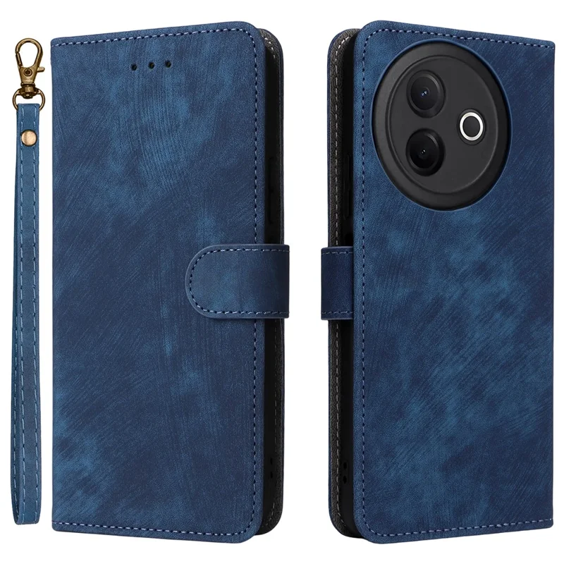 For vivo Y39 5G / Y300i 5G Case Wallet RFID Blocking PU Leather Cover Viewing Stand - Blue