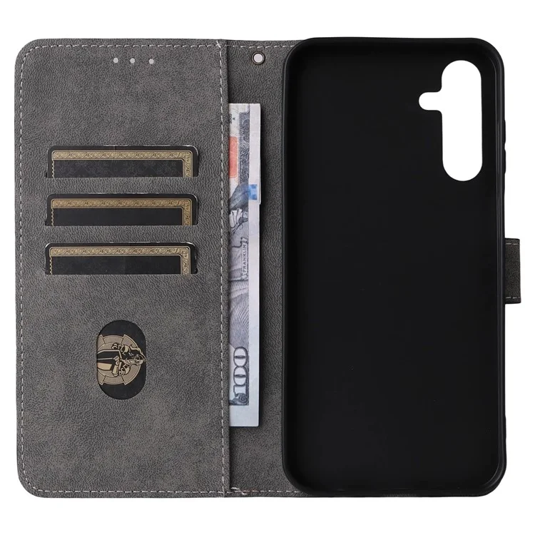 Étui portefeuille pour Gabb Phone 4 Pro avec blocage RFID, en cuir PU avec support de visionnage - Noir