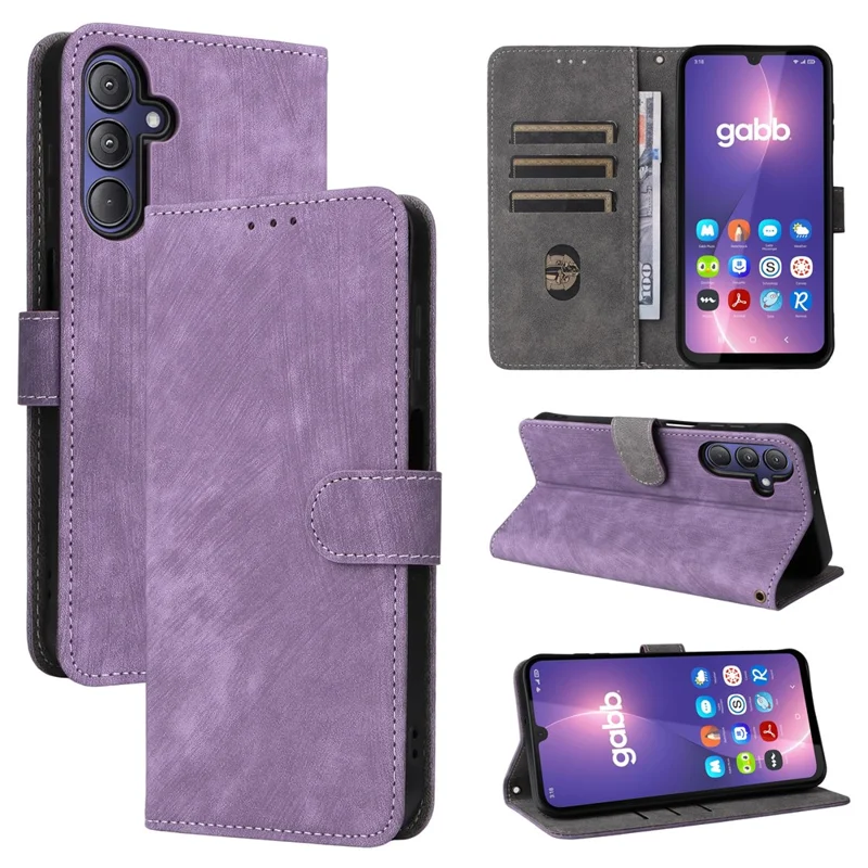 For Gabb Phone 4 Pro Case Wallet RFID Blocking PU Leather Cover Viewing Stand - Purple