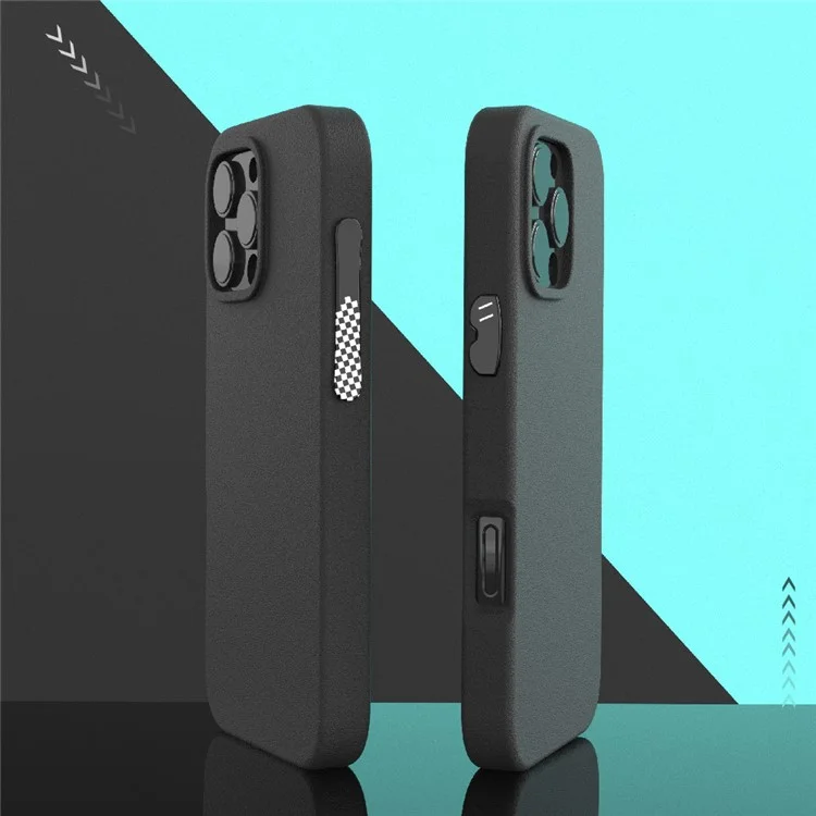 YOYOISLES Air Tec Serie Hülle für iPhone 16 Pro Max - Abnehmbare anpassbare Tasten EVA Handyhülle - Schwarz