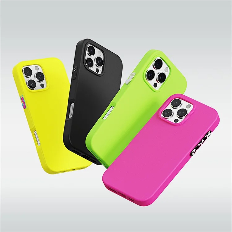 YOYOISLES Air Tec Serie Hülle für iPhone 16 Pro Max - Abnehmbare anpassbare Tasten EVA Handyhülle - Schwarz