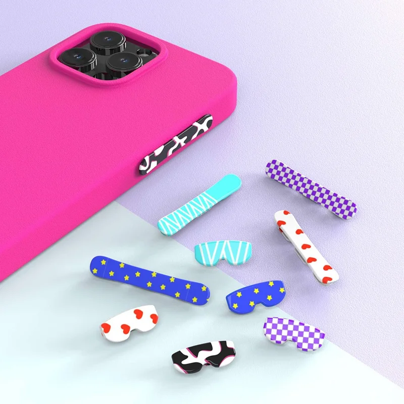 YOYOISLES Air Tec Series For iPhone 16 Pro Max Case Detachable Customizable Buttons EVA Phone Cover - Rose Pink