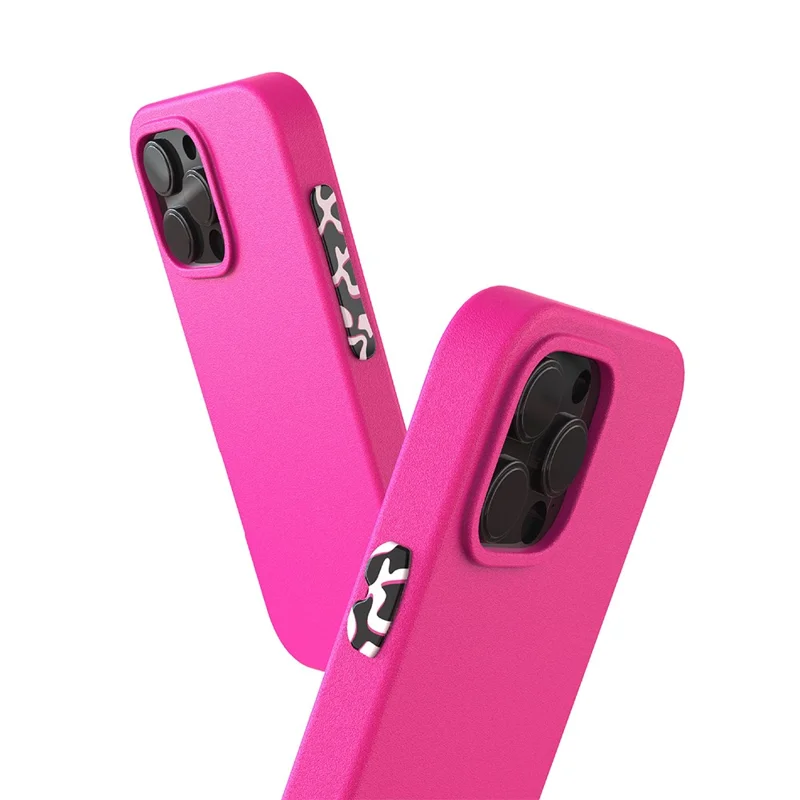 YOYOISLES Air Tec Series For iPhone 16 Pro Max Case Detachable Customizable Buttons EVA Phone Cover - Rose Pink