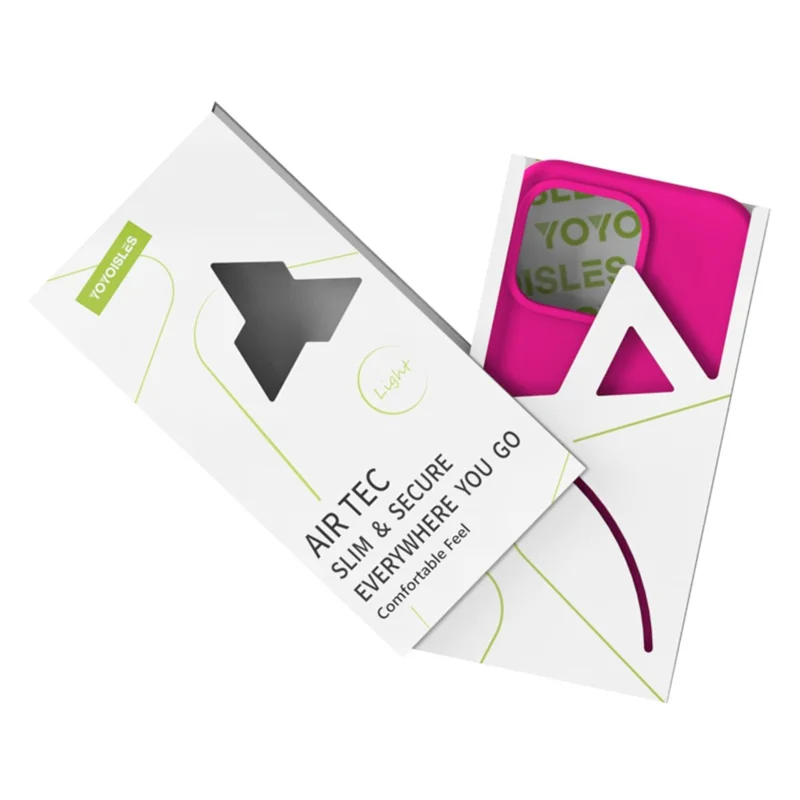 YOYOISLES Air Tec Series For iPhone 16 Pro Max Case Detachable Customizable Buttons EVA Phone Cover - Rose Pink