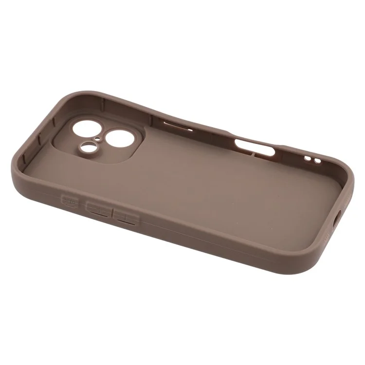 For iPhone 16 Plus Case Leopard Print TPU Precise Cutout Phone Cover - Brown