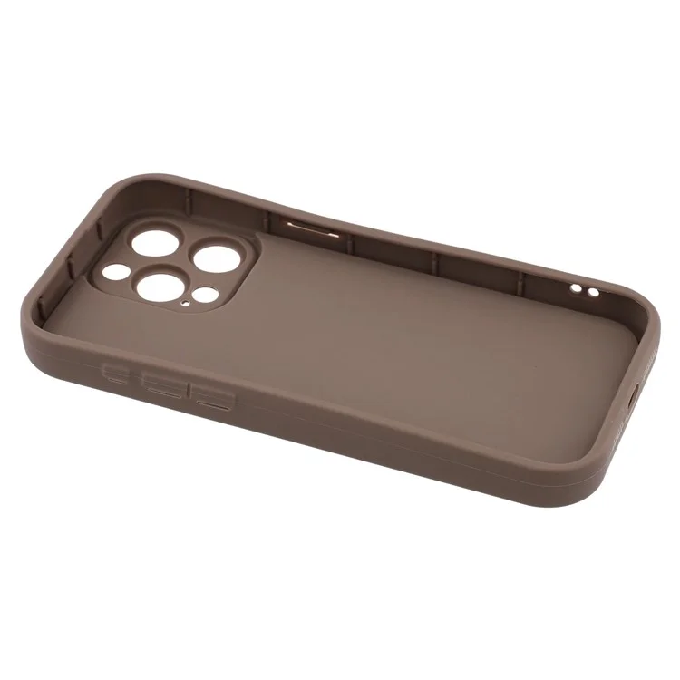 For iPhone 14 Pro Max Case Leopard Print TPU Precise Cutout Phone Cover - Brown