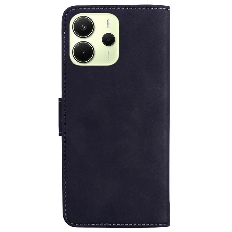 For Xiaomi Redmi Note 14 4G (164.84mm) Stand Case PU Leather Phone Cover Butterfly Printed - Black