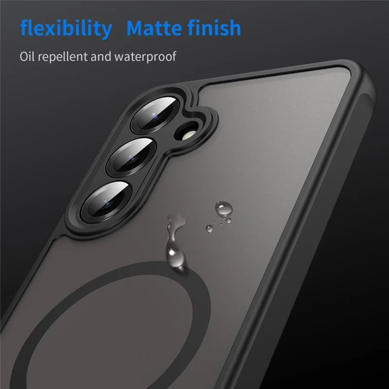 Cover per Samsung Galaxy A26 5G Compatibile con MagSafe Antiurto in PC + TPU - Nero