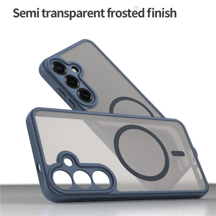 For Samsung Galaxy A36 5G Case Compatible with MagSafe Anti Drop PC + TPU Phone Cover - Blue