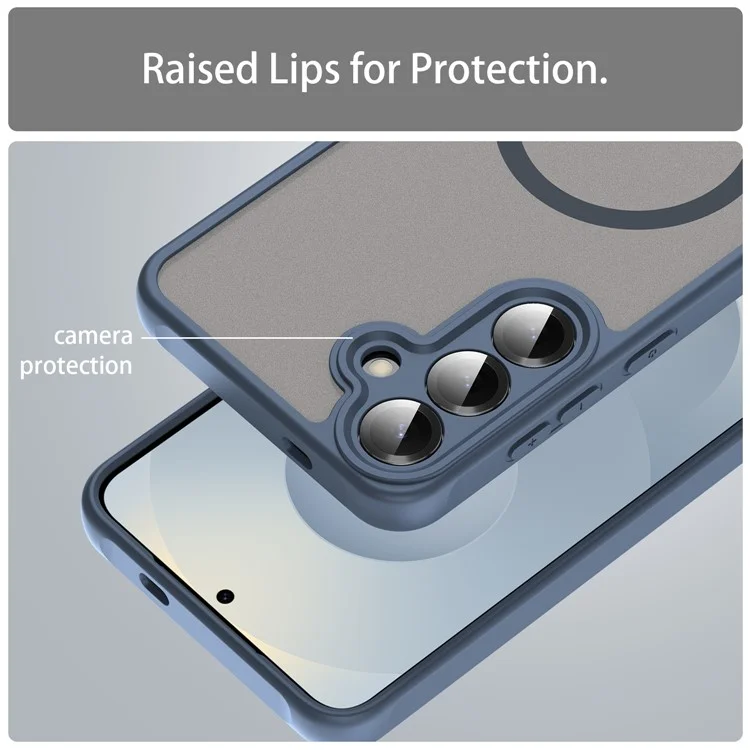 For Samsung Galaxy A36 5G Case Compatible with MagSafe Anti Drop PC + TPU Phone Cover - Blue