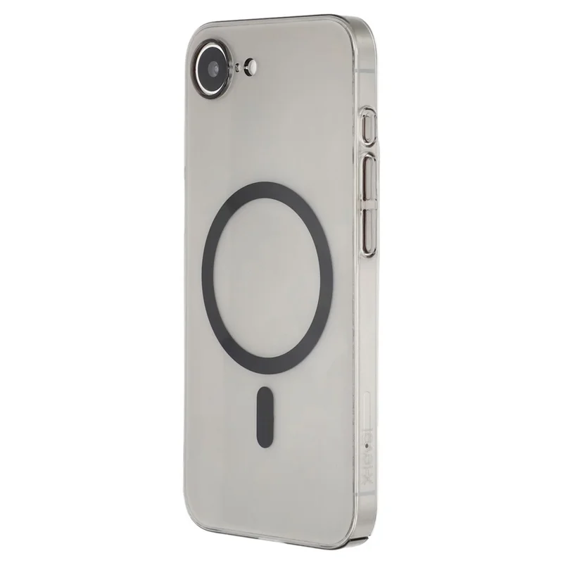 X-LEVEL For iPhone 16e Case Compatible with MagSafe Clear Back Slim Hard PC Phone Cover - Transparent Black