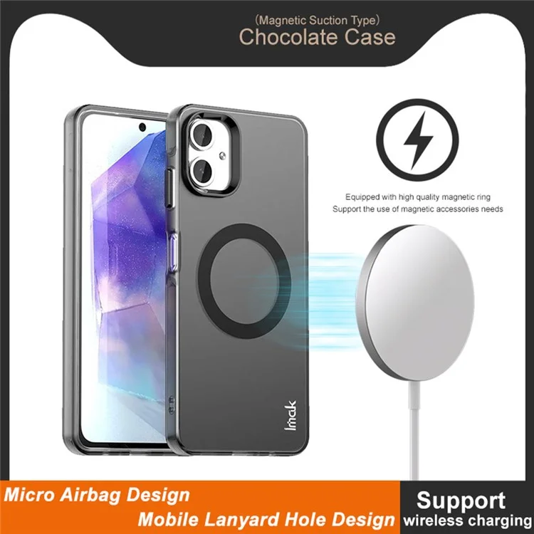 IMAK For Samsung Galaxy A06 4G Case Compatible with MagSafe PC + TPU Protective Phone Back Cover