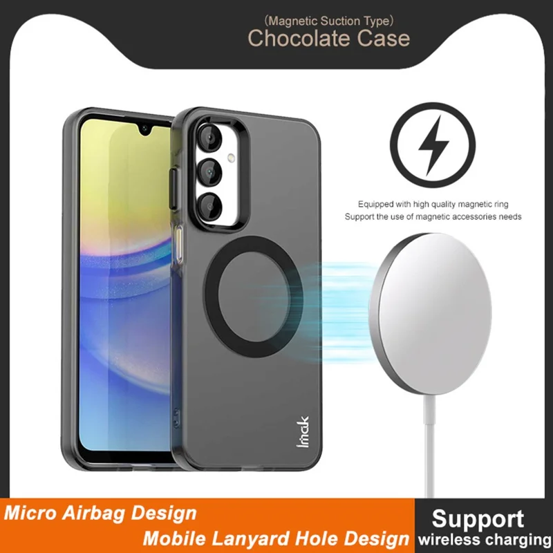 IMAK For Samsung Galaxy A16 4G / 5G Magnetic Case PC + TPU Protective Phone Back Cover