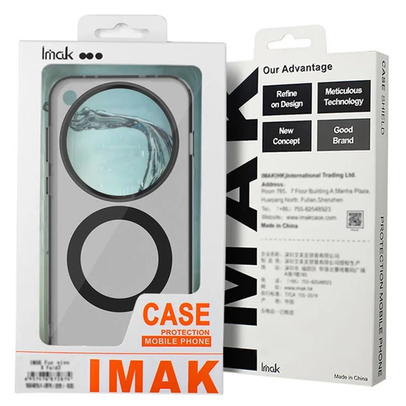 IMAK voor Realme 14 Pro 5G hoesje compatibel met MagSafe PC + TPU beschermend telefoonscherm