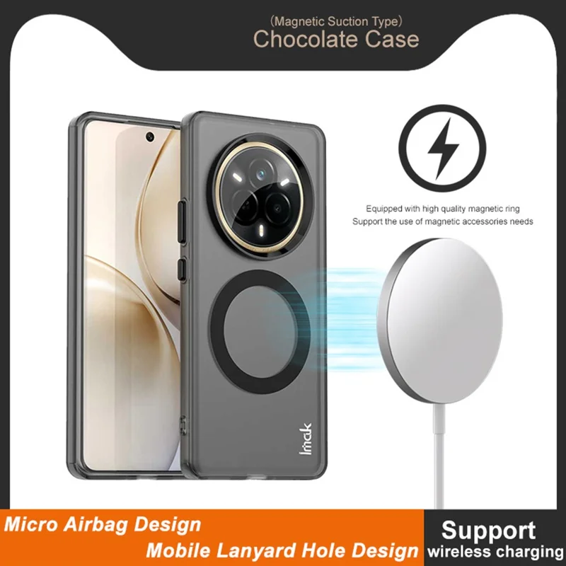 IMAK For Realme 14 Pro+ 5G Case Compatible with MagSafe PC + TPU Protective Phone Back Cover