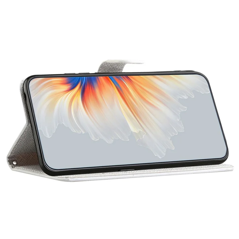 For Samsung Galaxy A07 4G / A07s 4G / A06 5G / A06 4G Case Pattern Print PU Leather Wallet Phone Cover Cross Texture - Dragonfly