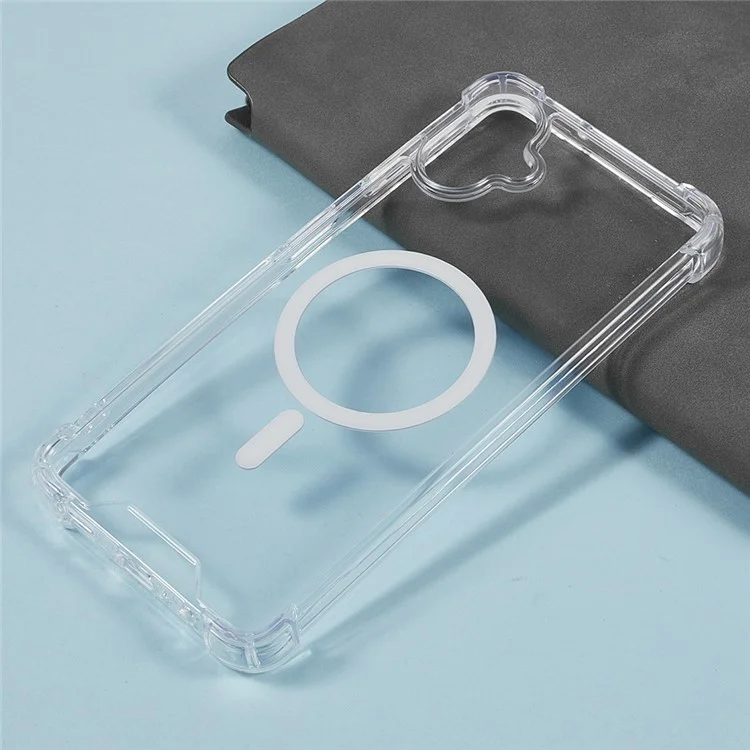 For Samsung Galaxy A06 4G  /  5G Clear Phone Case Compatible with MagSafe 1.5mm Shockproof Back Cover
