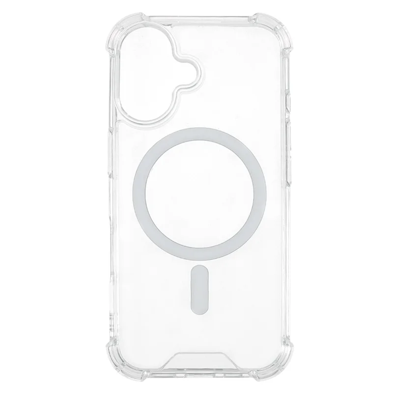 For iPhone 16 Clear Phone Case Compatible with MagSafe 1.5mm Shockproof Back Cover