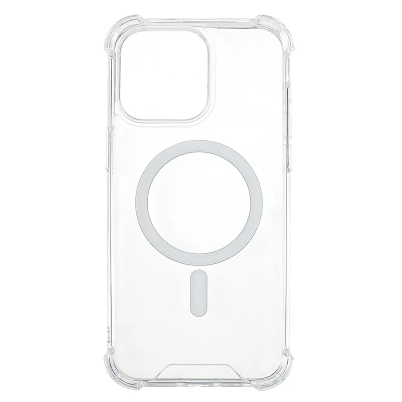For iPhone 15 Pro Clear Phone Case Compatible with MagSafe 1.5mm Shockproof Back Cover