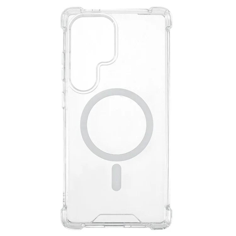For Samsung Galaxy S24 Ultra Clear Phone Case Compatible with MagSafe 1.5mm Shockproof Back Cover