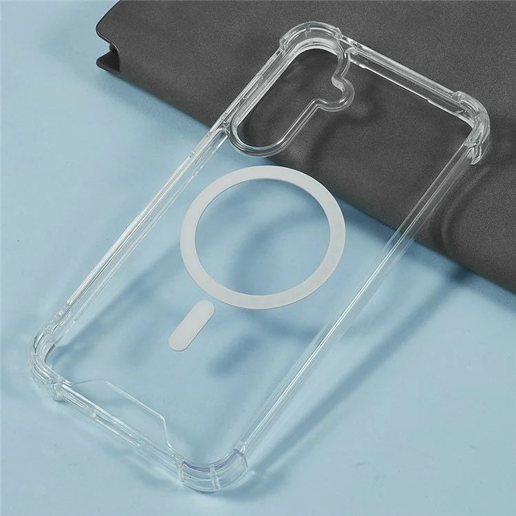 For Samsung Galaxy S25+  /  S24+ Clear Phone Case Compatible with MagSafe 1.5mm Shockproof Back Cover
