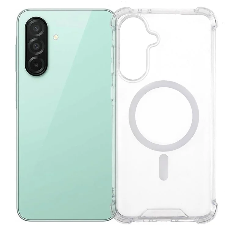 For Samsung Galaxy A26 5G Clear Phone Case Compatible with MagSafe 1.5mm Shockproof Back Cover