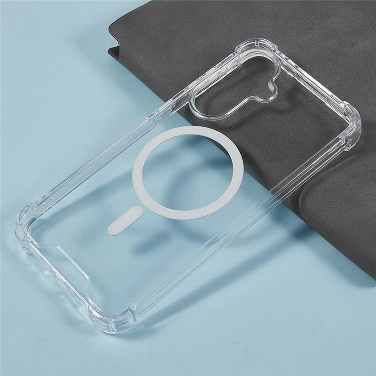 For Samsung Galaxy A26 5G Clear Phone Case Compatible with MagSafe 1.5mm Shockproof Back Cover