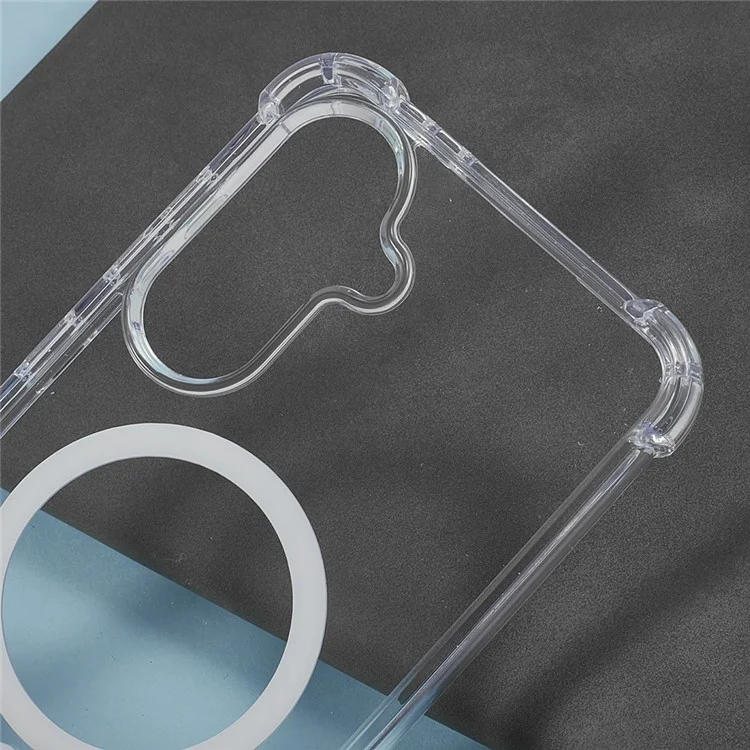 For Samsung Galaxy A26 5G Clear Phone Case Compatible with MagSafe 1.5mm Shockproof Back Cover
