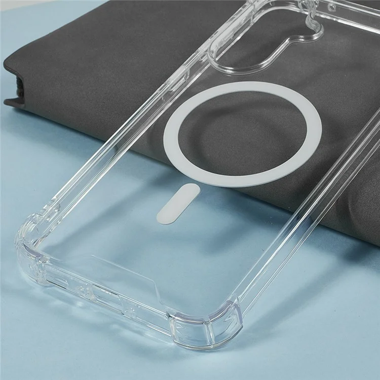 For Samsung Galaxy A26 5G Clear Phone Case Compatible with MagSafe 1.5mm Shockproof Back Cover