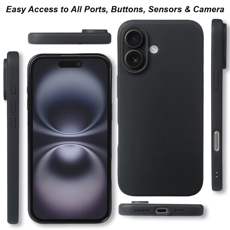 For iPhone 16 Case GRS Certified RCS Eco-Friendly Material Single Side Matte Slim Anti Drop Phone Cover
