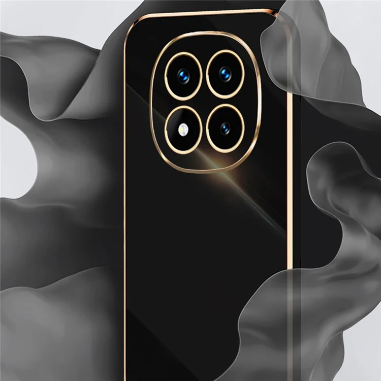 XINLI Para Xiaomi Redmi Note 14 Pro 4G Capa TPU Capa de Telefone com Moldura Eletrolítica - Ciano