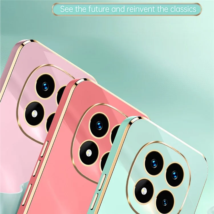 XINLI For Xiaomi Redmi Note 14 Pro 4G Case Ring Kickstand Electroplating TPU Phone Cover - Cyan