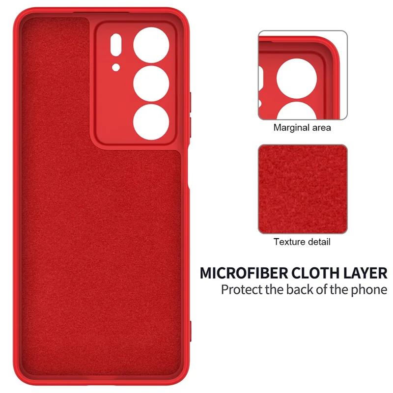 Voor Realme C75x Vloeibaar Siliconen Hoesje Telefoon Achterkant met Handgreep - Rood