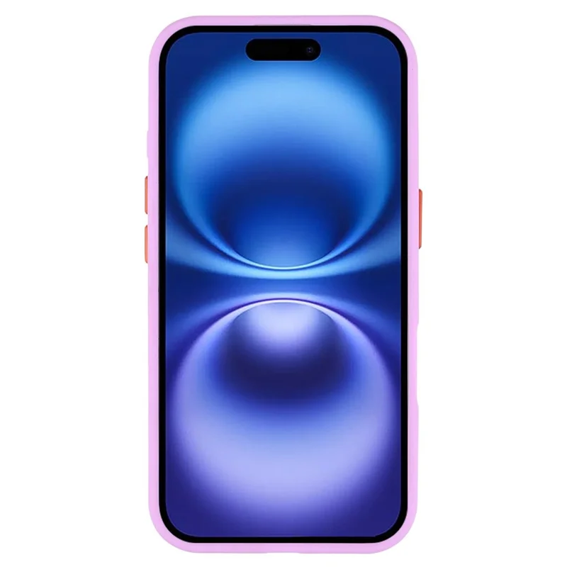 For iPhone 16 Plus Magnetic Case Skin Touch TPU + PC Phone Back Cover - Purple