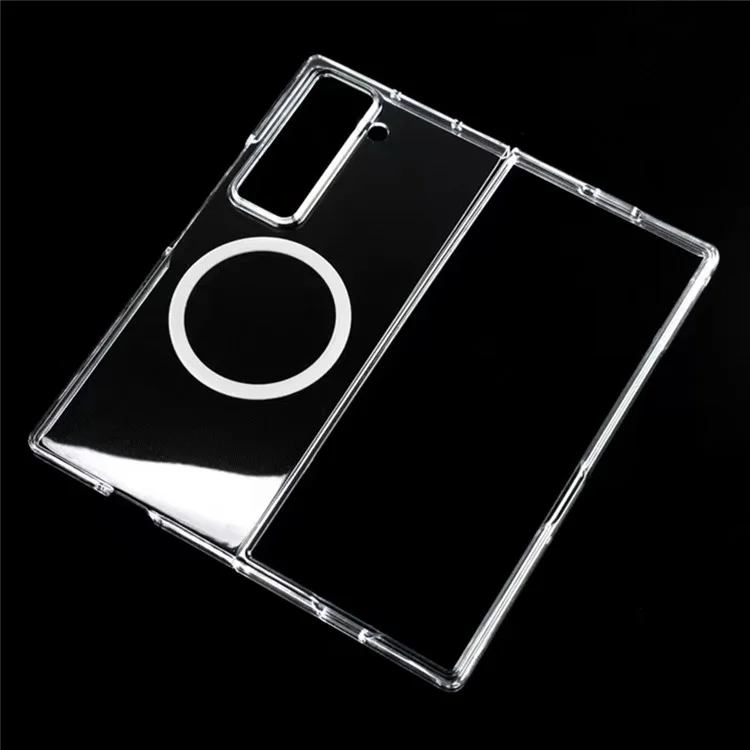 Achat en gros pour étui magnétique spécial Samsung Galaxy Z Fold, résistant aux rayures UV, coque de téléphone transparente en PC