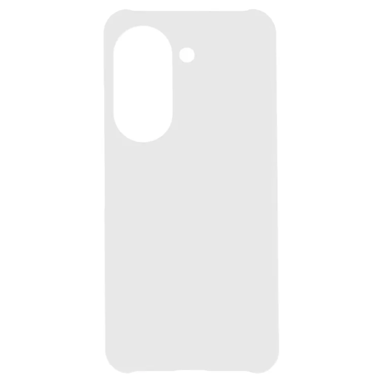 Pour Asus Zenfone 9 5G Glossy Rubberized Mobile Everyday Case Hard PC Shockproof Defender Phone Cover - Blanc