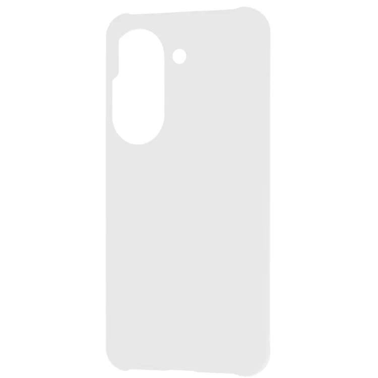 Pour Asus Zenfone 9 5G Glossy Rubberized Mobile Everyday Case Hard PC Shockproof Defender Phone Cover - Blanc