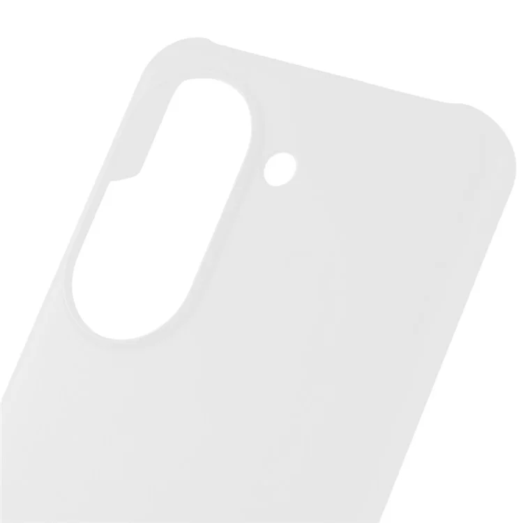 Pour Asus Zenfone 9 5G Glossy Rubberized Mobile Everyday Case Hard PC Shockproof Defender Phone Cover - Blanc