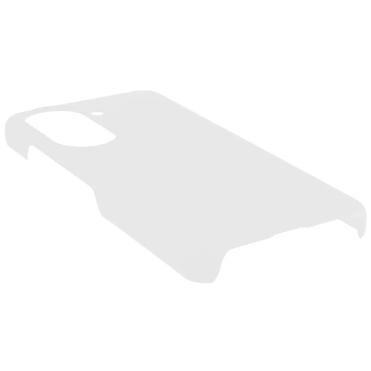 Pour Asus Zenfone 9 5G Glossy Rubberized Mobile Everyday Case Hard PC Shockproof Defender Phone Cover - Blanc