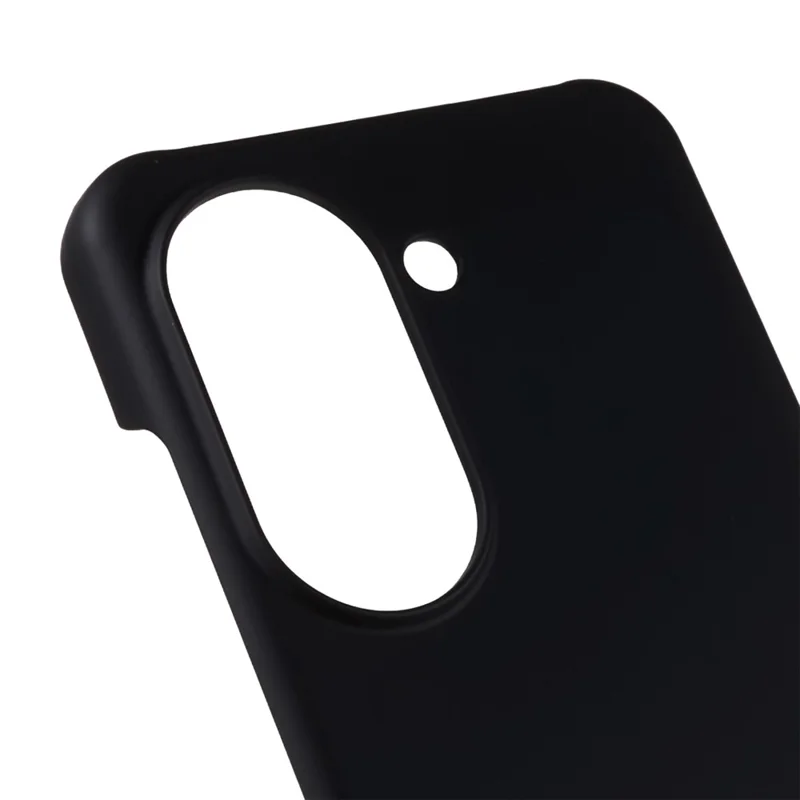 لـ Asus Zenfone 9 5G علبة لامعة مطاطية عادية للهاتف جراب واقي صلب مقاوم للصدمات - أسود