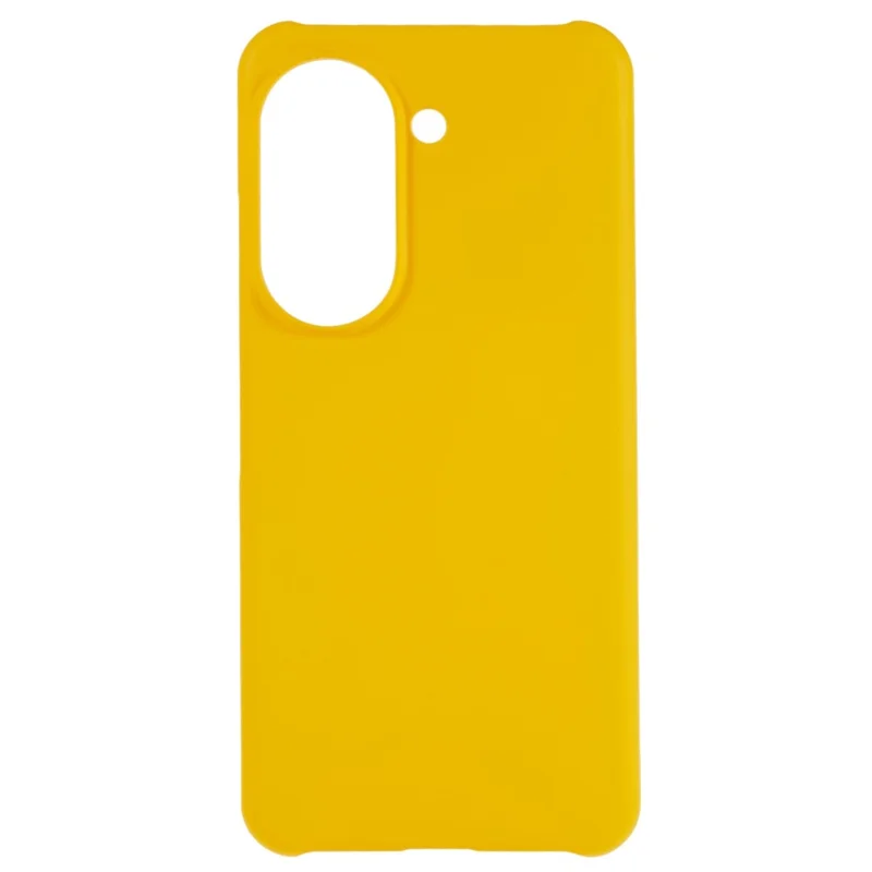 For Asus Zenfone 9 5G Glossy Rubberized Mobile Everyday Case Hard PC Shockproof Defender Phone Cover - Yellow
