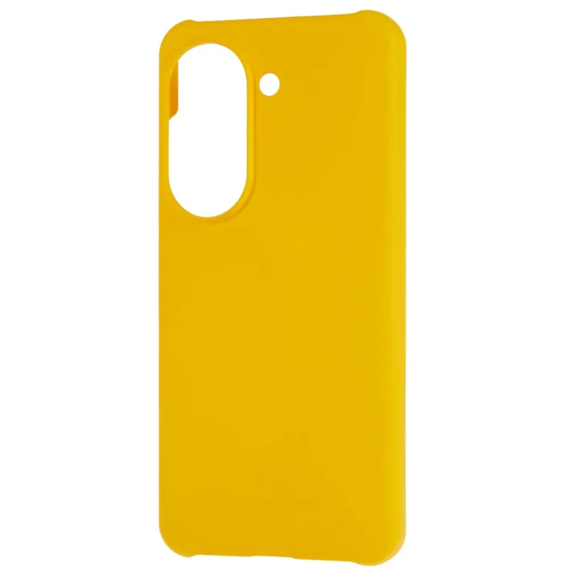 For Asus Zenfone 9 5G Glossy Rubberized Mobile Everyday Case Hard PC Shockproof Defender Phone Cover - Yellow
