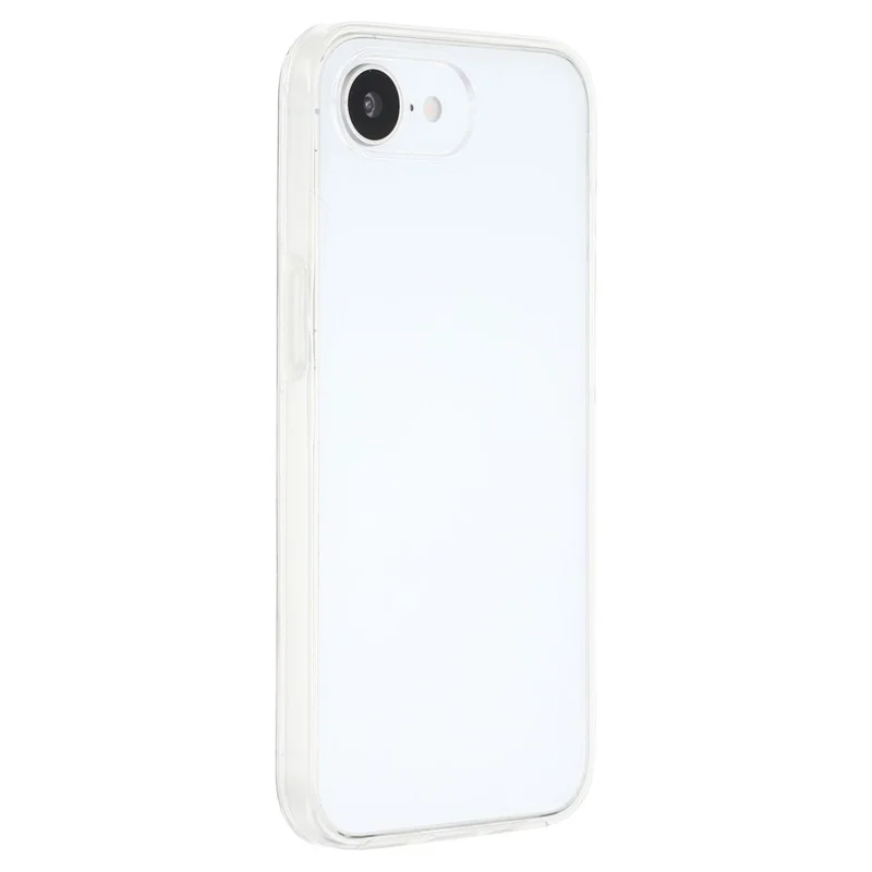 For iPhone 16e Case TPU Frame Clear Acrylic Back Phone Cover with PET Film