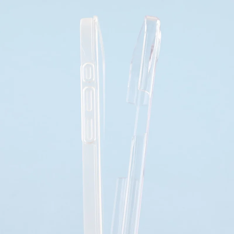 For iPhone 16e Case TPU Frame Clear Acrylic Back Phone Cover with PET Film
