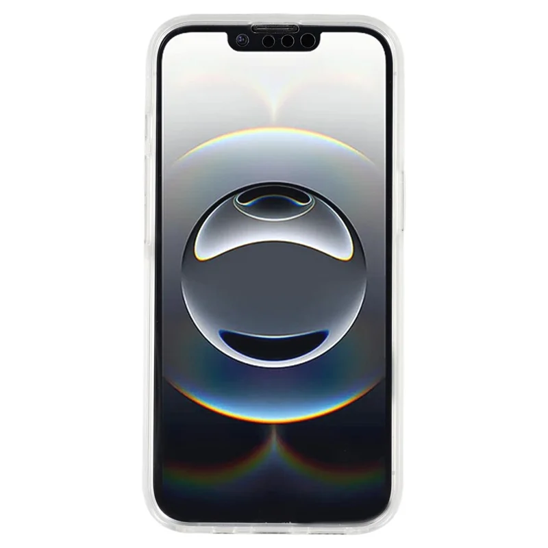 For iPhone 16e Case TPU Frame Clear Acrylic Back Phone Cover with PET Film
